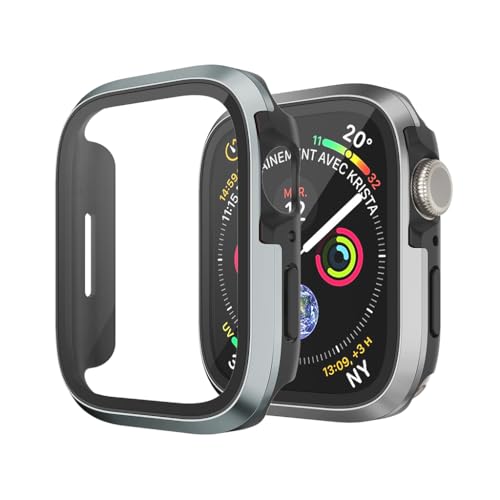 ZORBES® Metal Rugged Case Compatible with Apple Watch Series 9, 8 and 7 45mm with PC Screen Protector, Full Coverage, High Touch Sensitive, Hard PC Case Ultra-Thin HD Bumper Protective Cover ZORBES® Metal Rugged Case Compatible with Apple Watch Series 9, 8 and 7 45mm with PC Screen Protector, Full Coverage, High Touch Sensitive, Hard PC Case Ultra-Thin HD Bumper Protective Cover